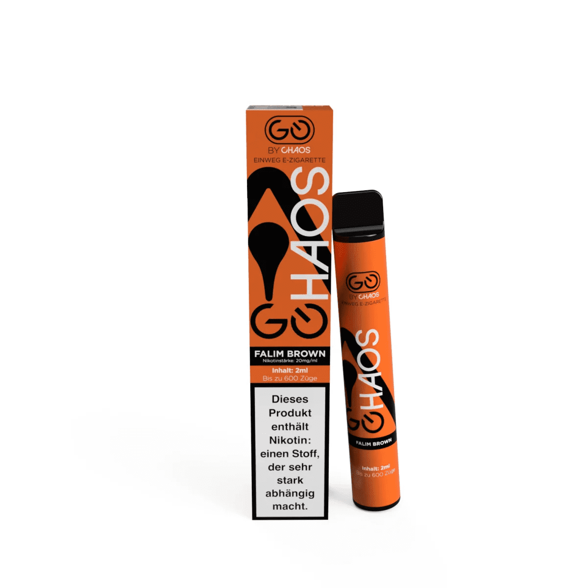 Chaos 600 - Einweg E-Zigarette - Falim Brown 2% Nikotin