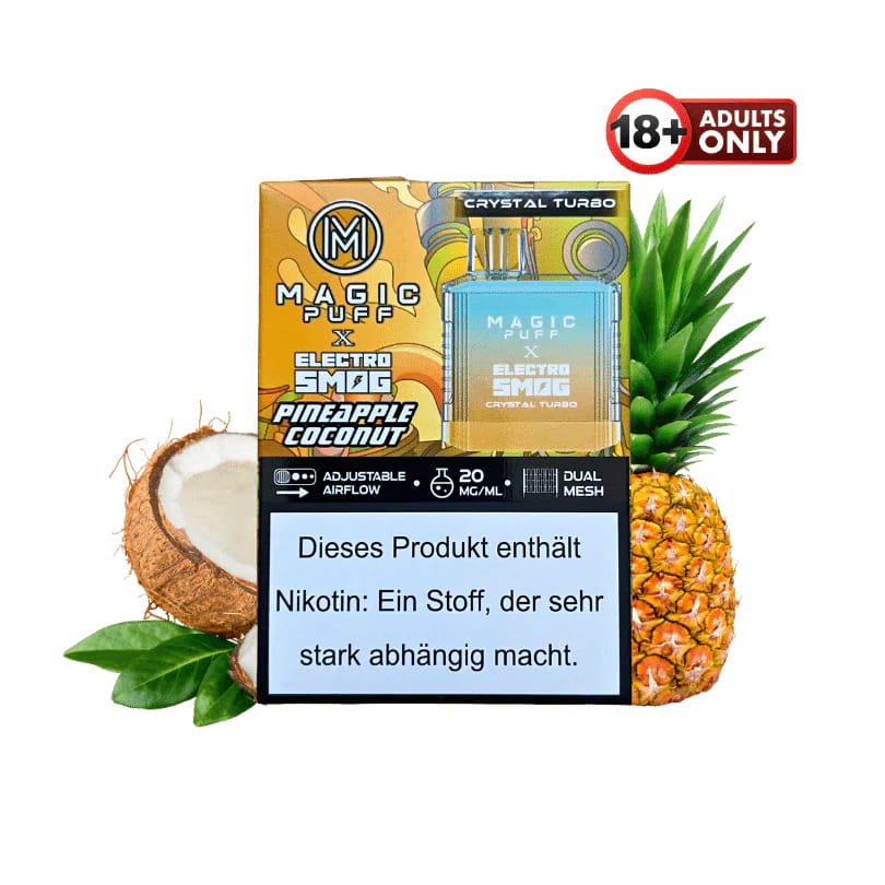 Pineapple Coconut Crystal Turbo Magic Puff X Electro Smog 