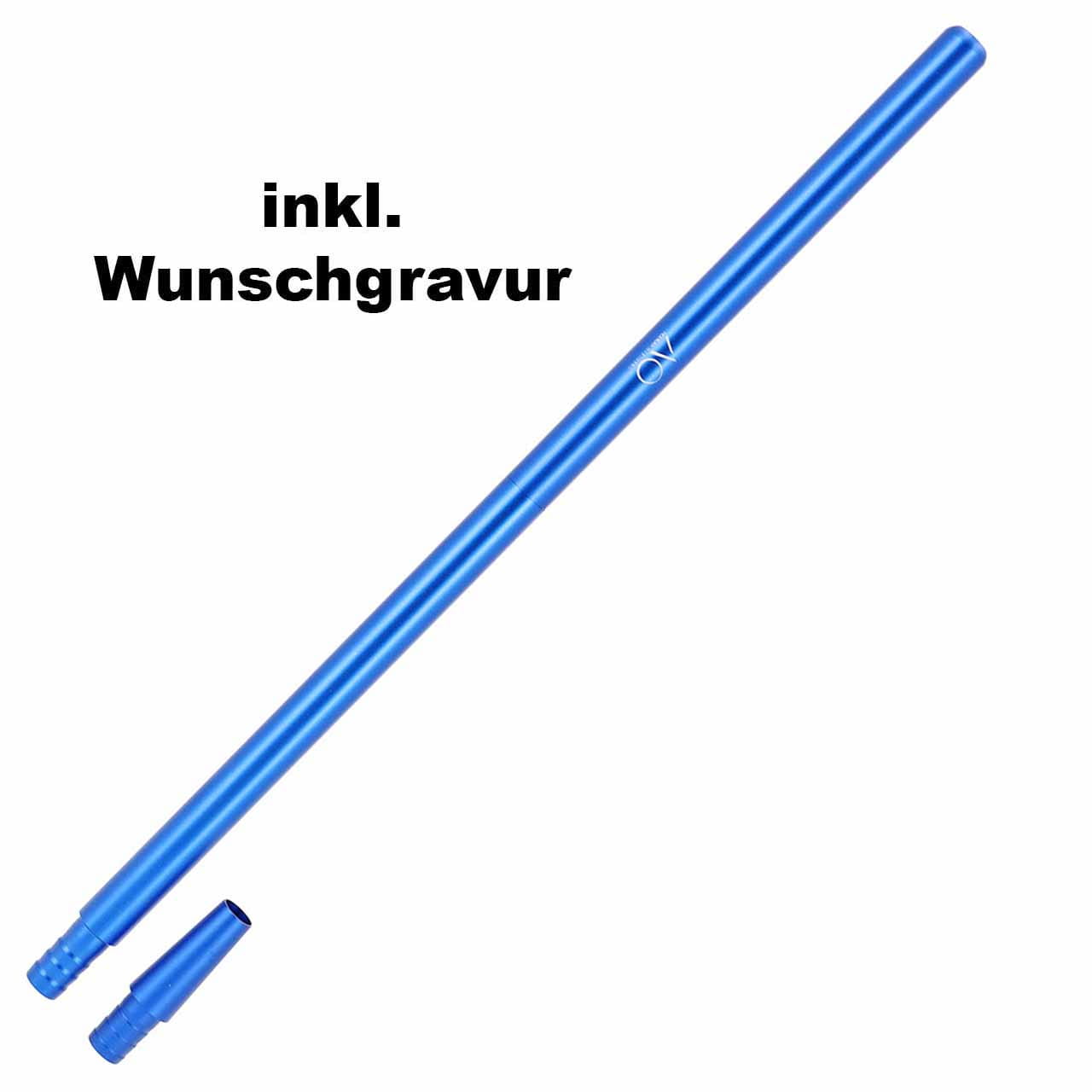 Alumundstück AO - XL Liner - Blau (inkl. Gravur)