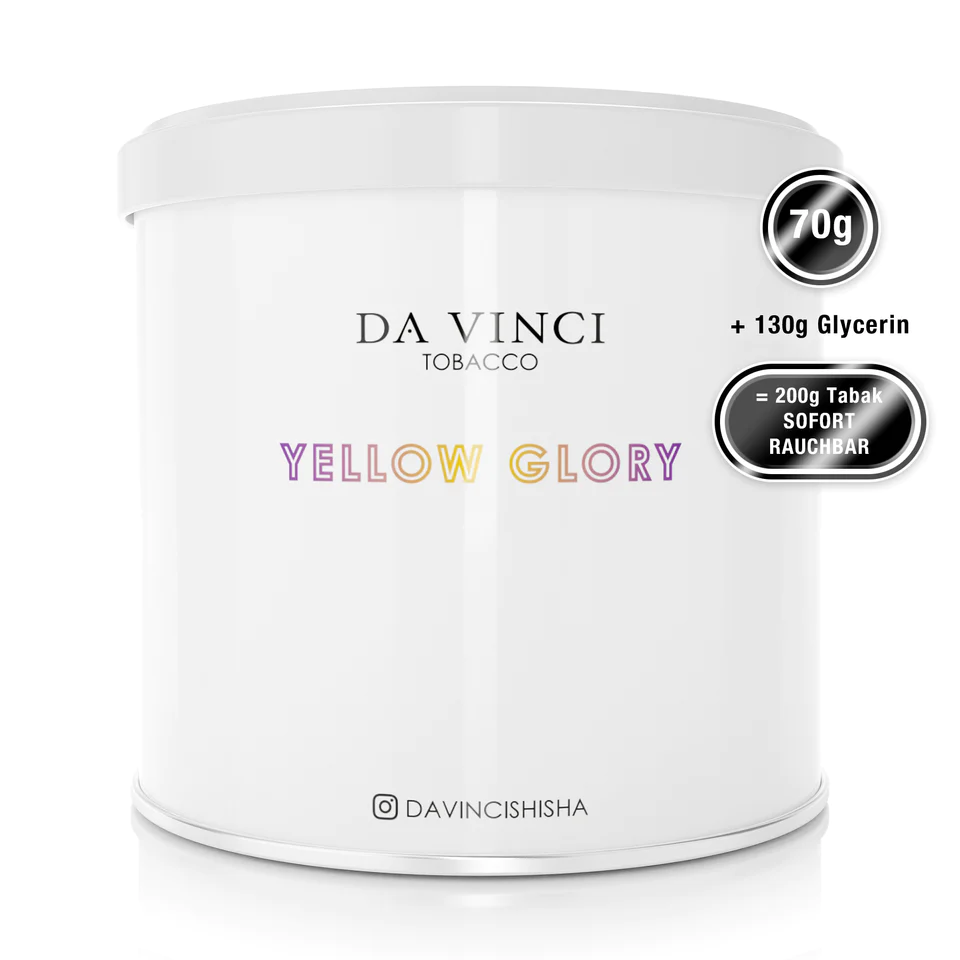 Da Vinci Tobacco - Rohtabak mit Aroma 70g - Yellow Glory