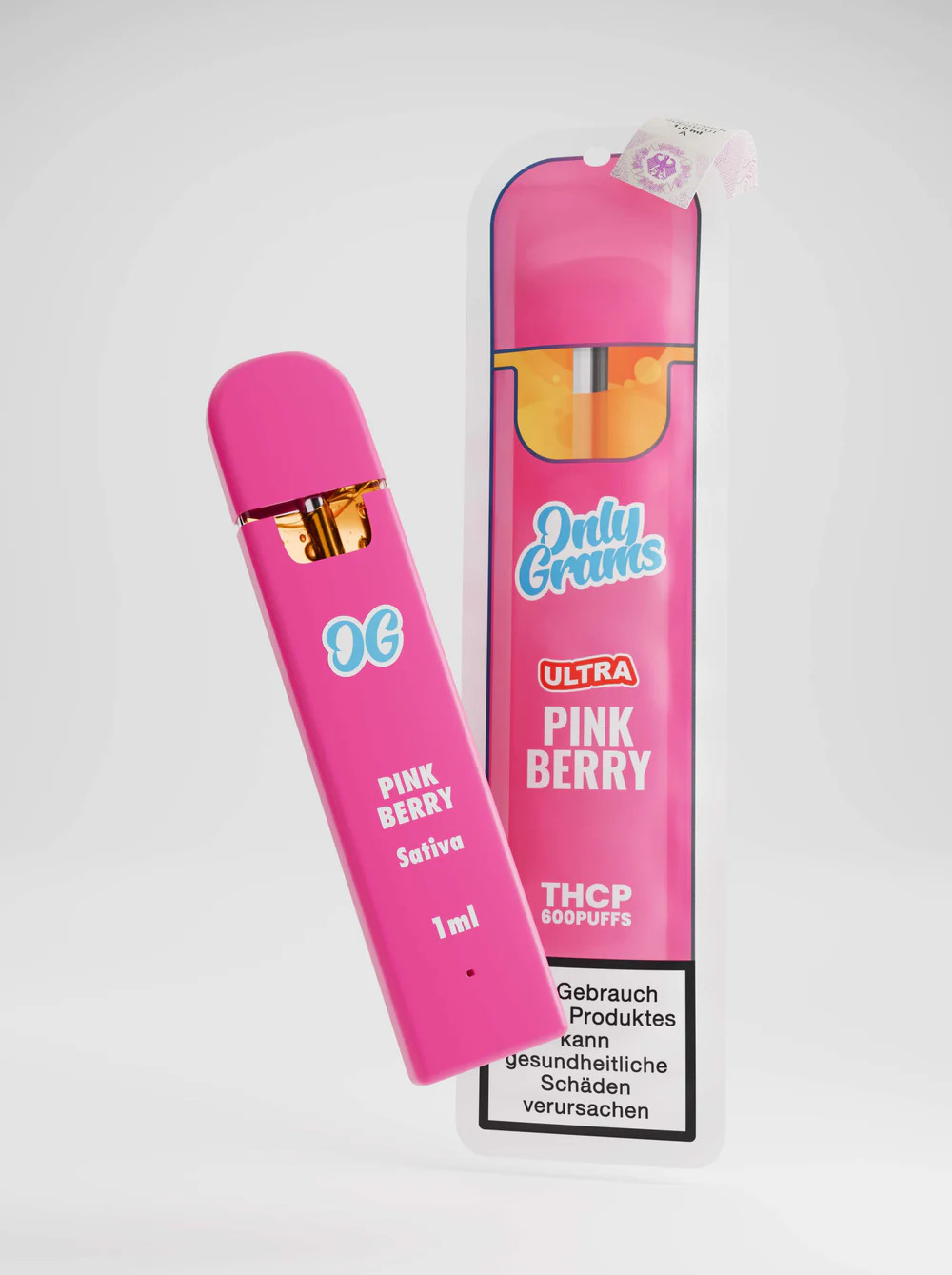 Only Grams THC-P Vape - Pink Berry 1ml