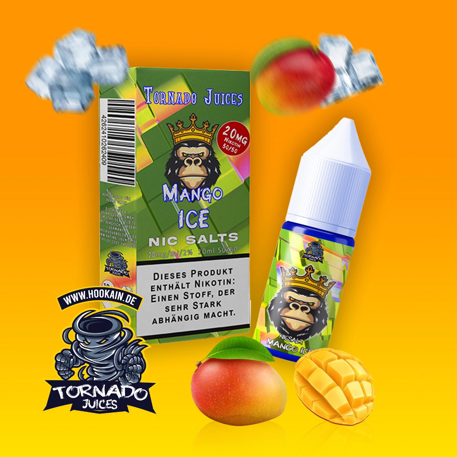 Tornado Juice Mango Ice Liquid 10ml 20mg Ml E Liquid