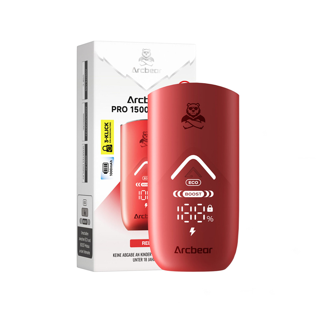 Arcbear - Pro 15000 Akkuträger - Red Arcbear - Pro 15000 Akkuträger - Red