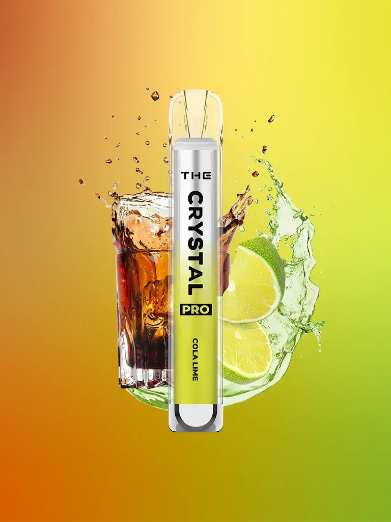 The Crystal Pro - Vape Einweg E-Zigarette Cola Lime 2% Nikotin 600 Züge