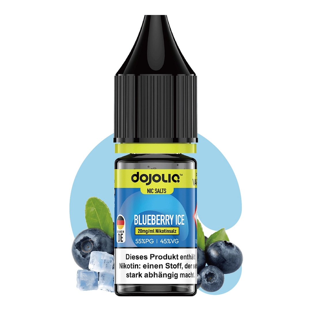 Dojoliq Nikotinsalz Liquid Blaubeere Eis 10ml 20mg