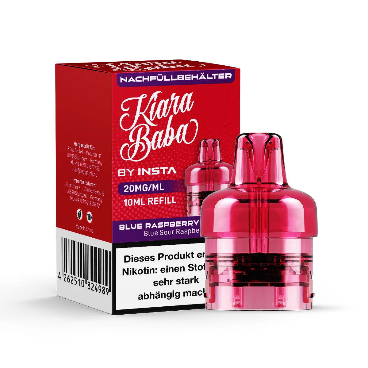 Kiara Baba 10K Pod - Blue Raspberry Kizzez 10ml