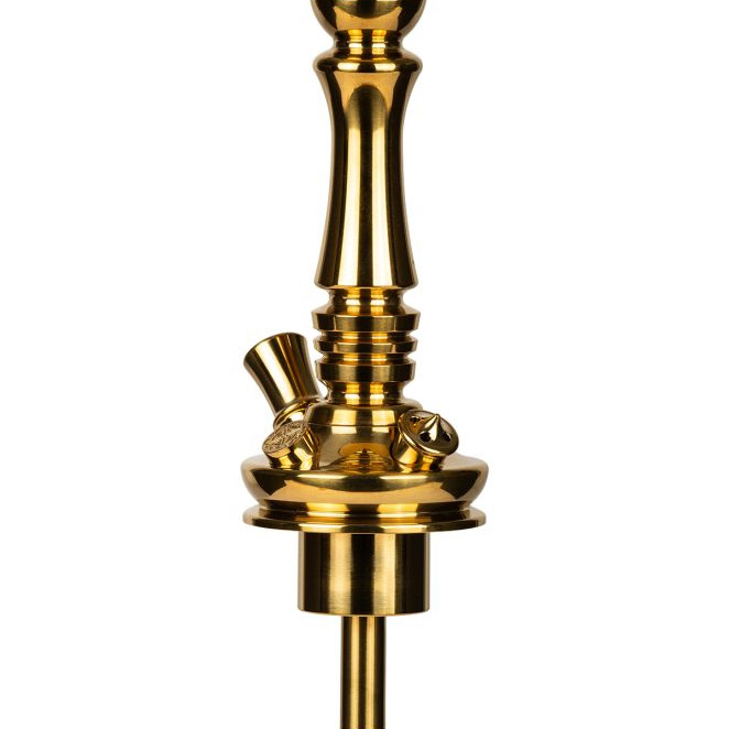 Moze Shisha Tradi L Gold Cut Glass Base Back