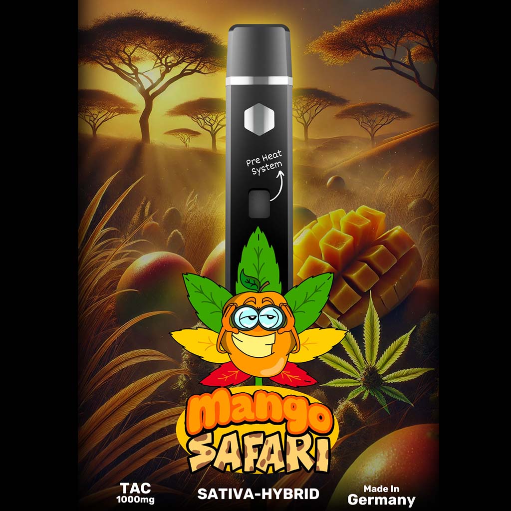 Happys Amsterdam TAC Vape - Mango Safari 1ml