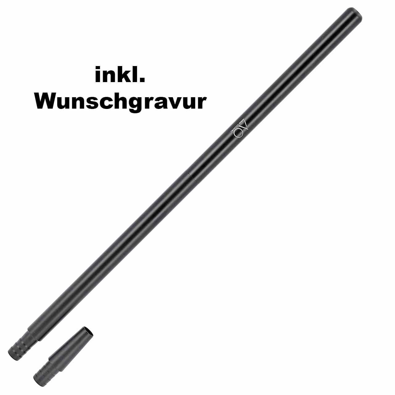Alumundstück AO - XL Liner - Schwarz (inkl. Gravur)