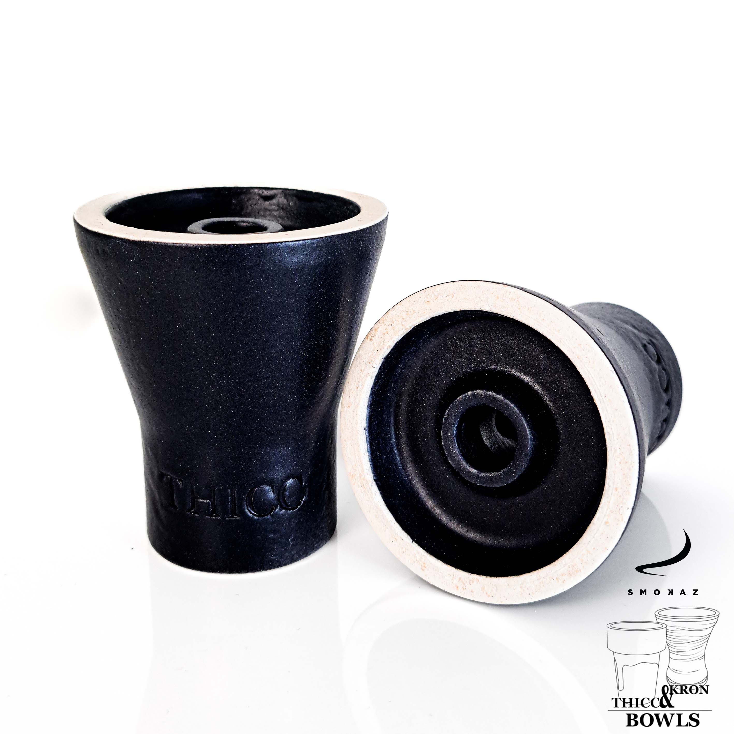 Thicc Bowl Plus Shisha Phunnel Black Matt Thicc Bowl Plus Shisha Phunnel Black Matt