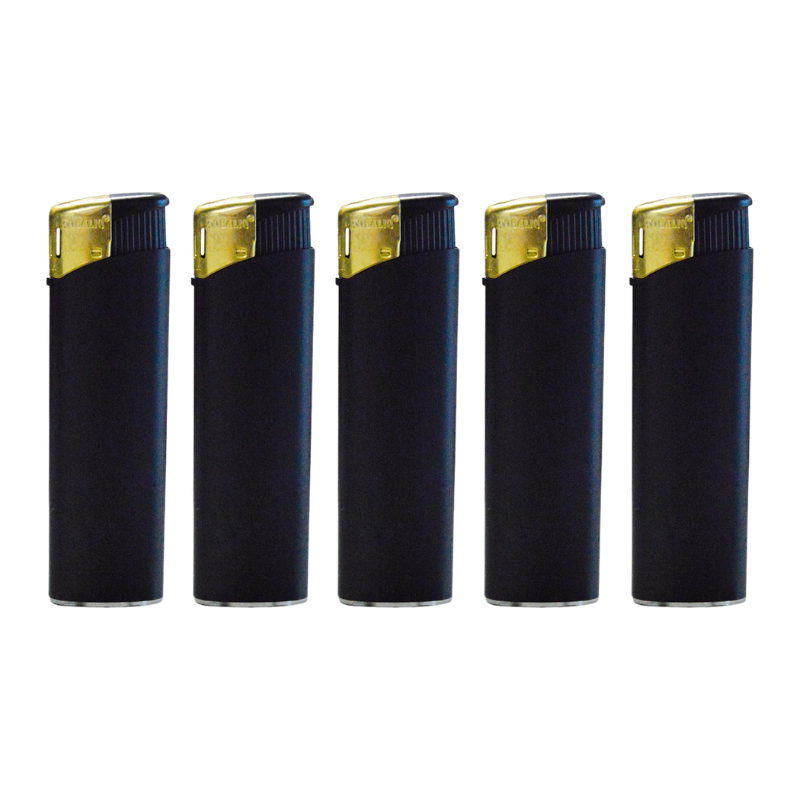 TOBALIQ Feuerzeug BLACK ELITE Schwarz Gold