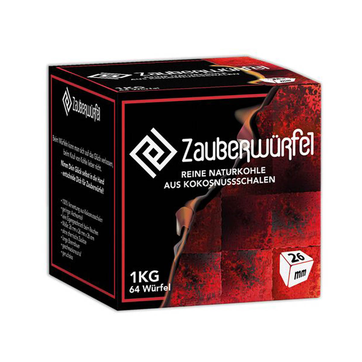 Zauberwürfel Naturkohle 26er 1Kg Zauberwürfel Naturkohle 26er 1Kg