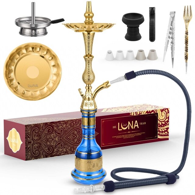 Luna Hookah Shisha Tradi Set Blau Luna Hookah Shisha Tradi Set Blau
