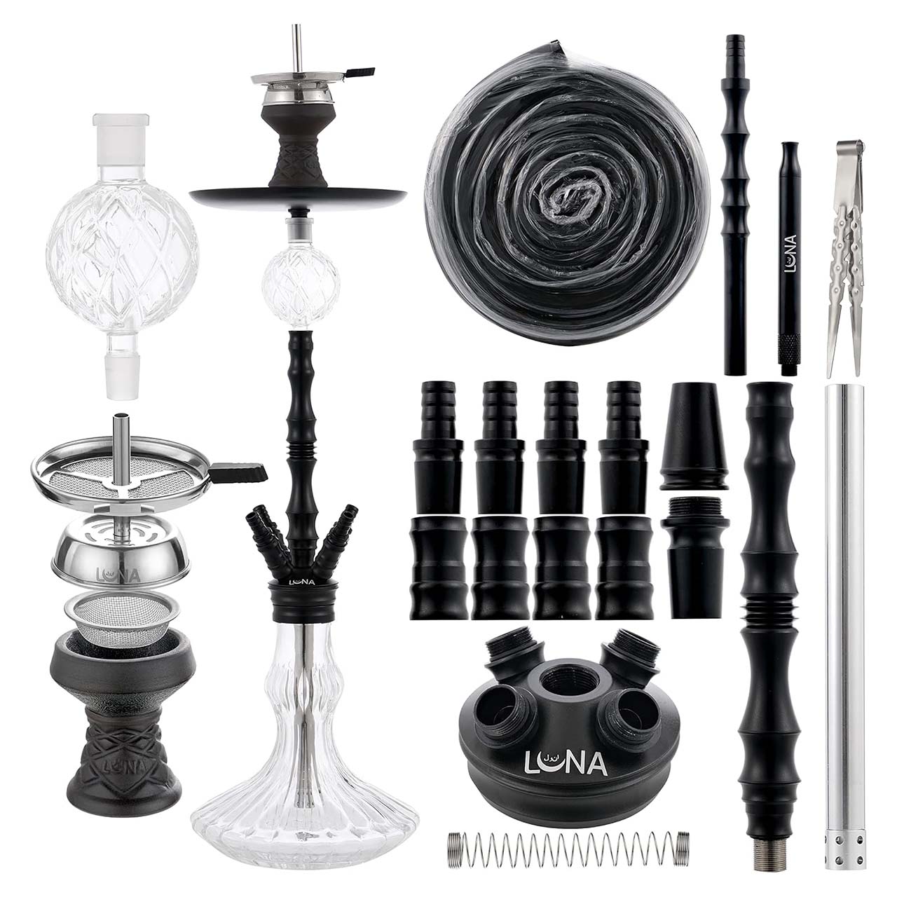 Luna Hookah Shisha Bigima Schwarz Luna Hookah Shisha Bigima Schwarz