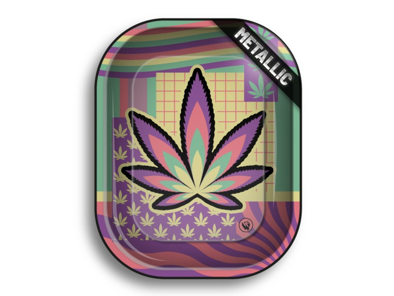 Fire Flow Metall Drehunterlage Leaves 36 Motiv 4