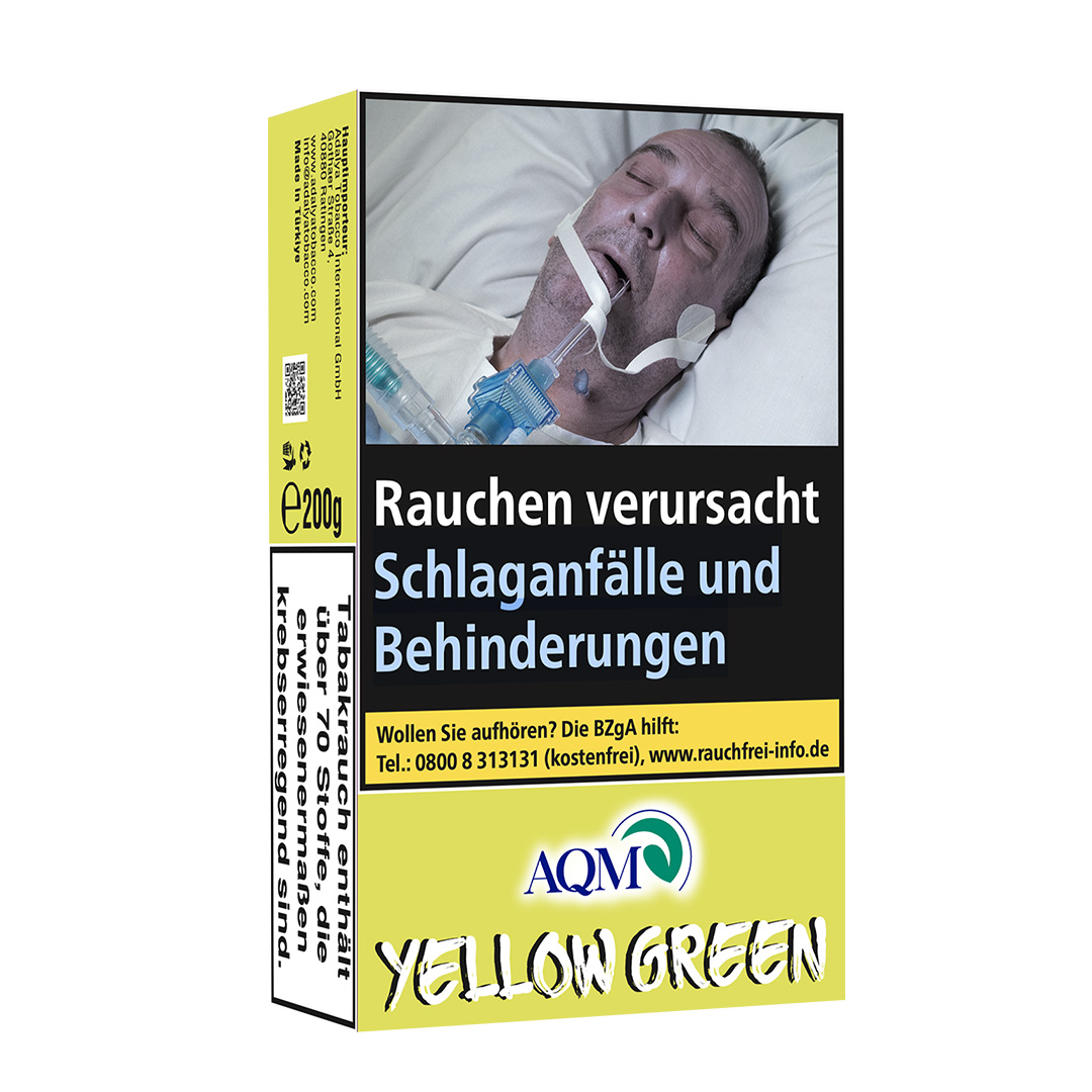 Aqua Mentha - Yellow Green 200g Shisha Tabak Aqua Mentha - Yellow Green 200g Shisha Tabak