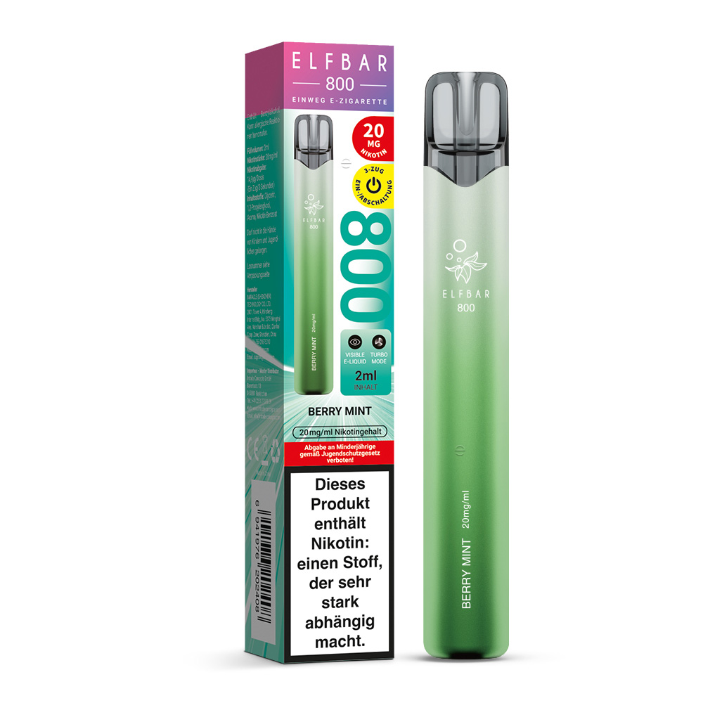 Elfbar 800 Einweg E-Zigarette Berry Mint