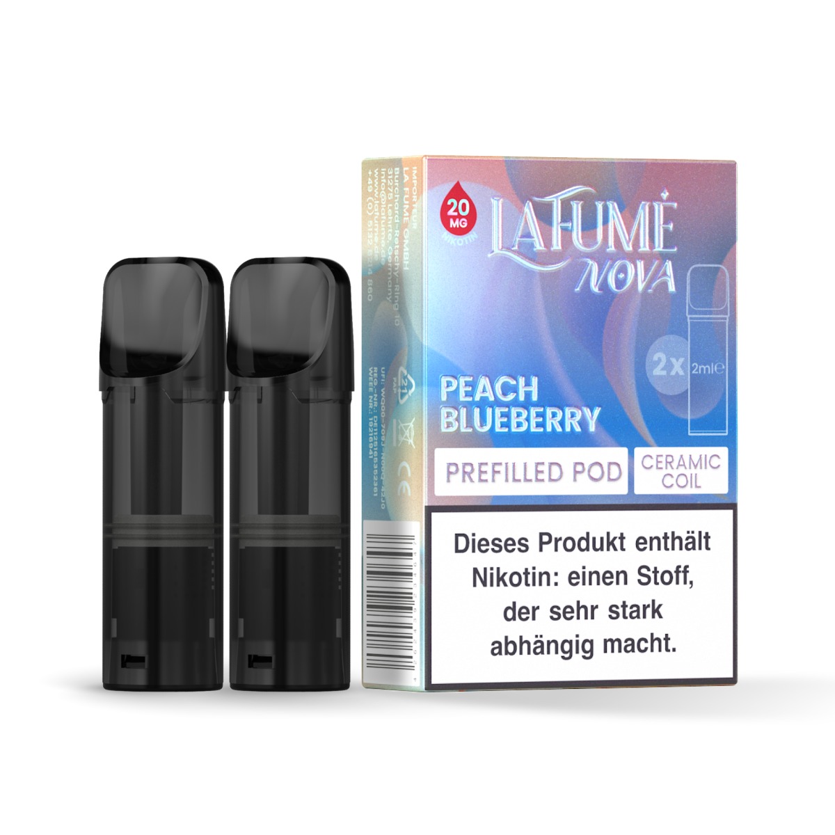 La Fume Nova Pod Peach Blueberry