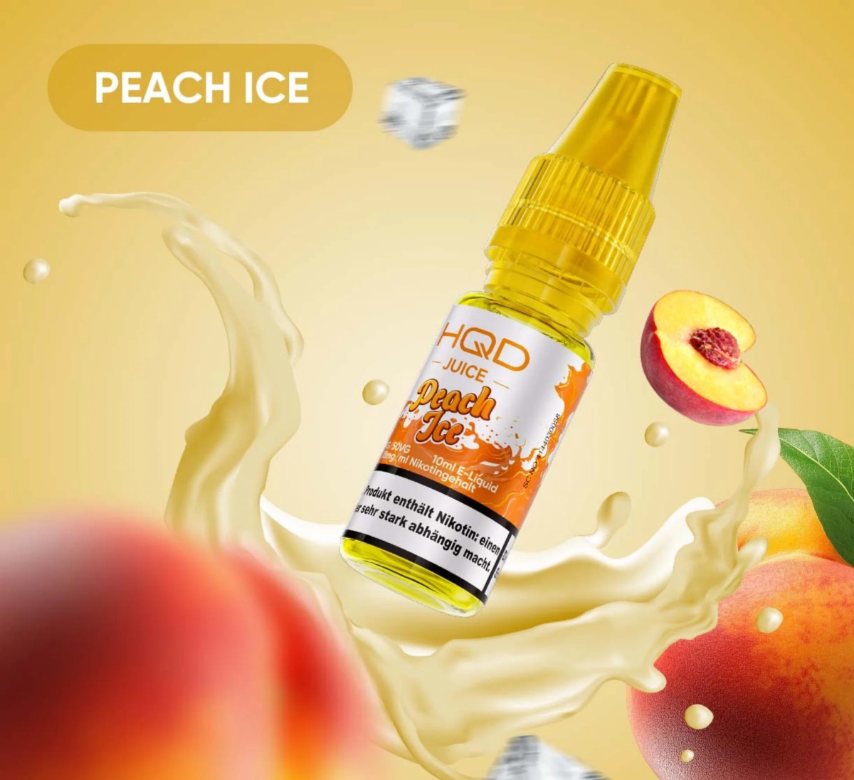 HQD Juice Liquid Peach Ice 10ml 18mg HQD Juice Liquid Peach Ice 10ml 18mg