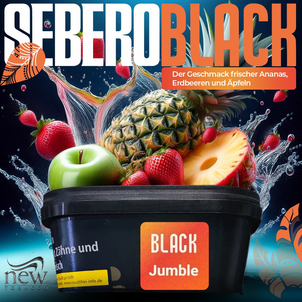 Sebero Black Shisha Tabak Jumble 200g Sebero Black Shisha Tabak Jumble 200g