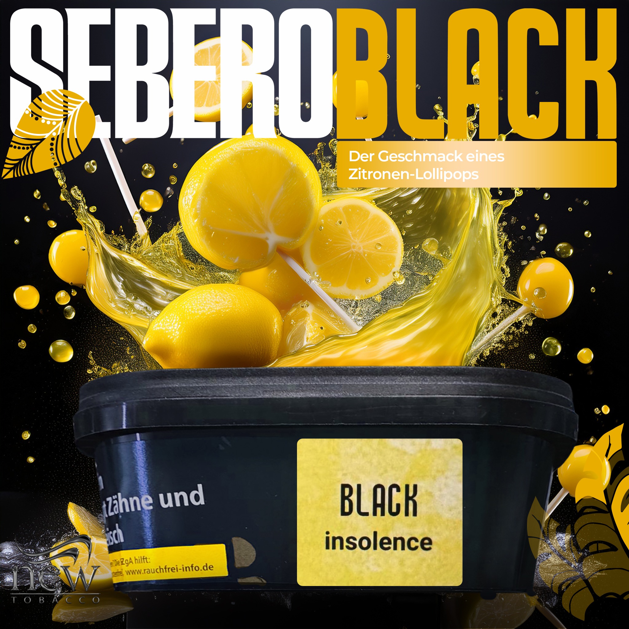 Sebero Black Shisha Tabak - Insolence 200g