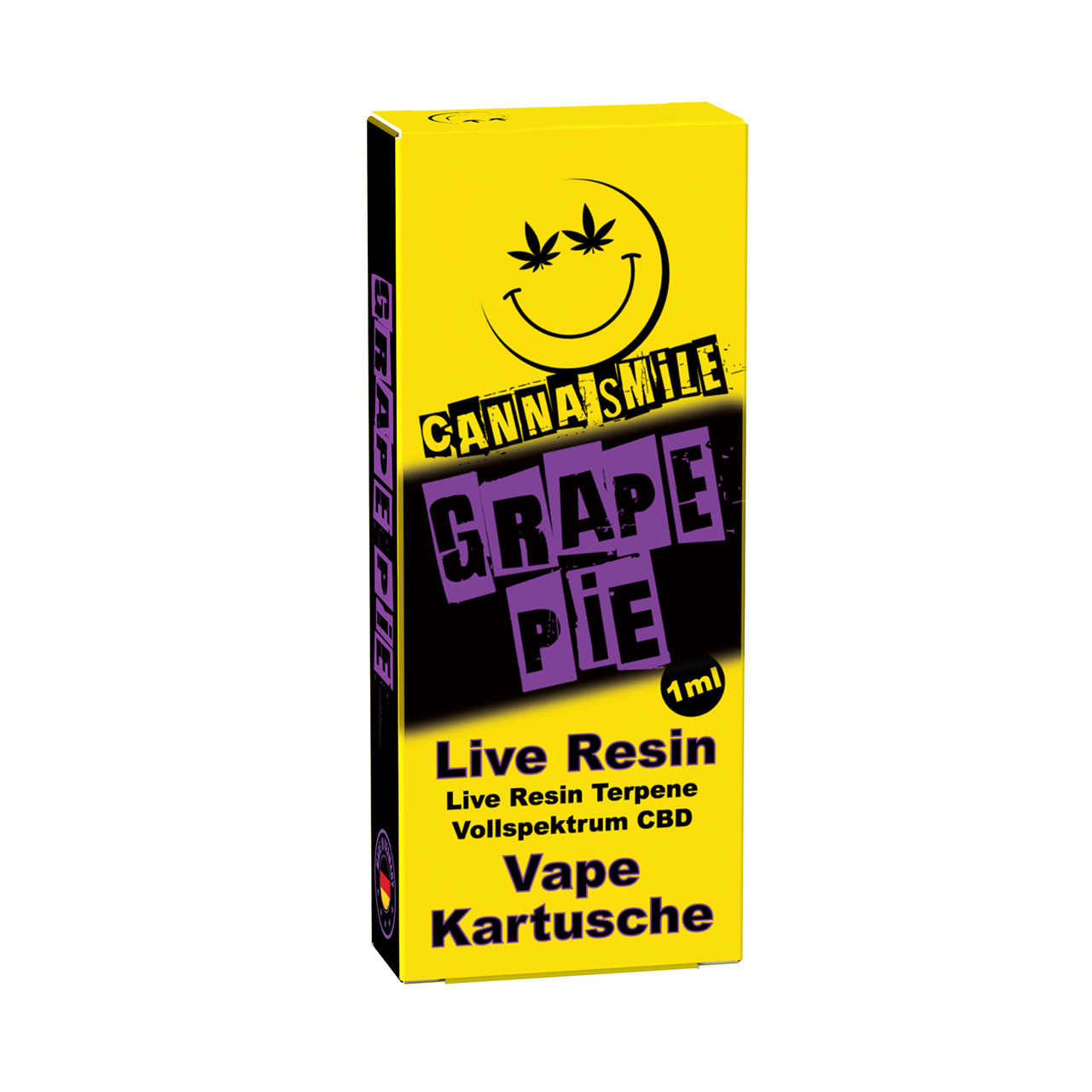 Canna Smile Live Resin CBD Kartusche Grape Pie 1ml Canna Smile Live Resin CBD Kartusche Grape Pie 1ml