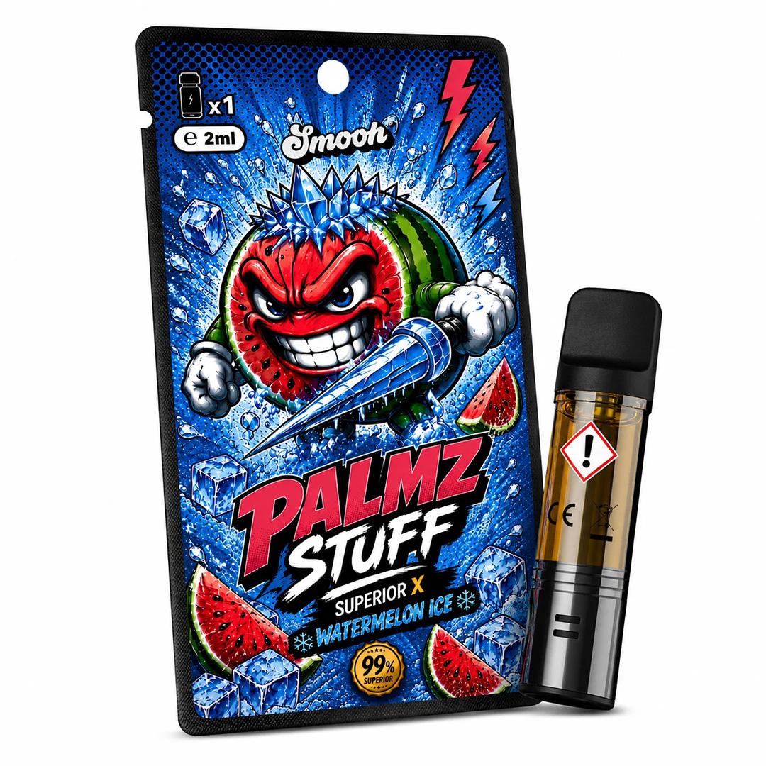 Smooh Palmz Stuff Superior X Pod Watermelon Ice 2ml Smooh Palmz Stuff Superior X Pod Watermelon Ice 2ml