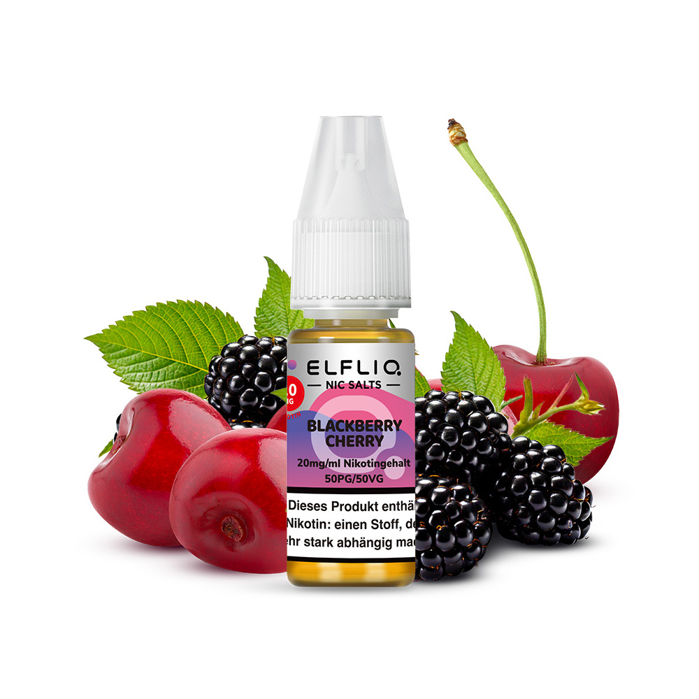 Elfliq Nikotinsalz Liquid Blackberry Cherry 20mg 10ml Elfliq Nikotinsalz Liquid Blackberry Cherry 20mg 10ml