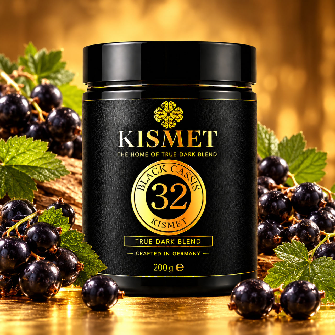 Kismet Darkblend Shisha Tabak Black Cassis #32 200g
