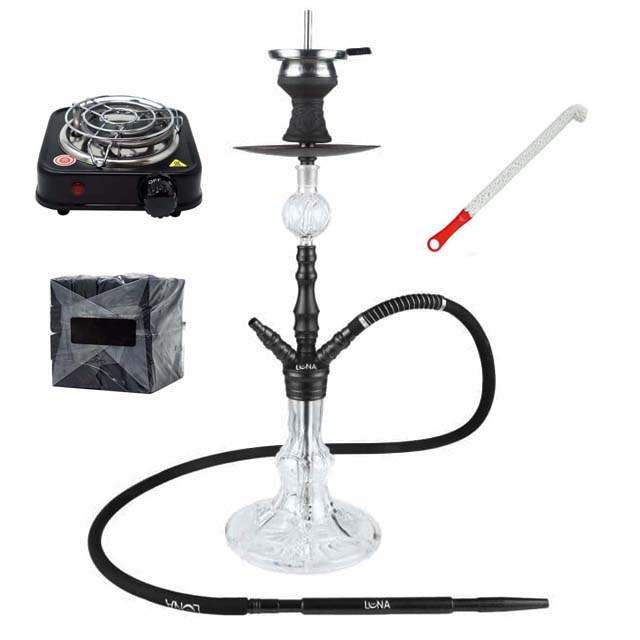 Luna Shisha Minima 2.0 Komplettset Schwarz Luna Shisha Minima 2.0 Komplettset Schwarz