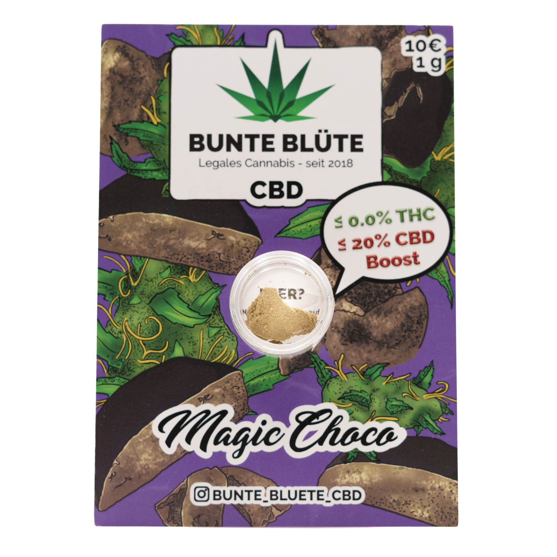 Bunte Blüte CBD Blüte - Magic Choco 20% 1g