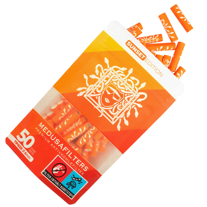 Medusafilters Sunset Edition 6mm 50 Stück Medusafilters Sunset Edition 6mm 50 Stück