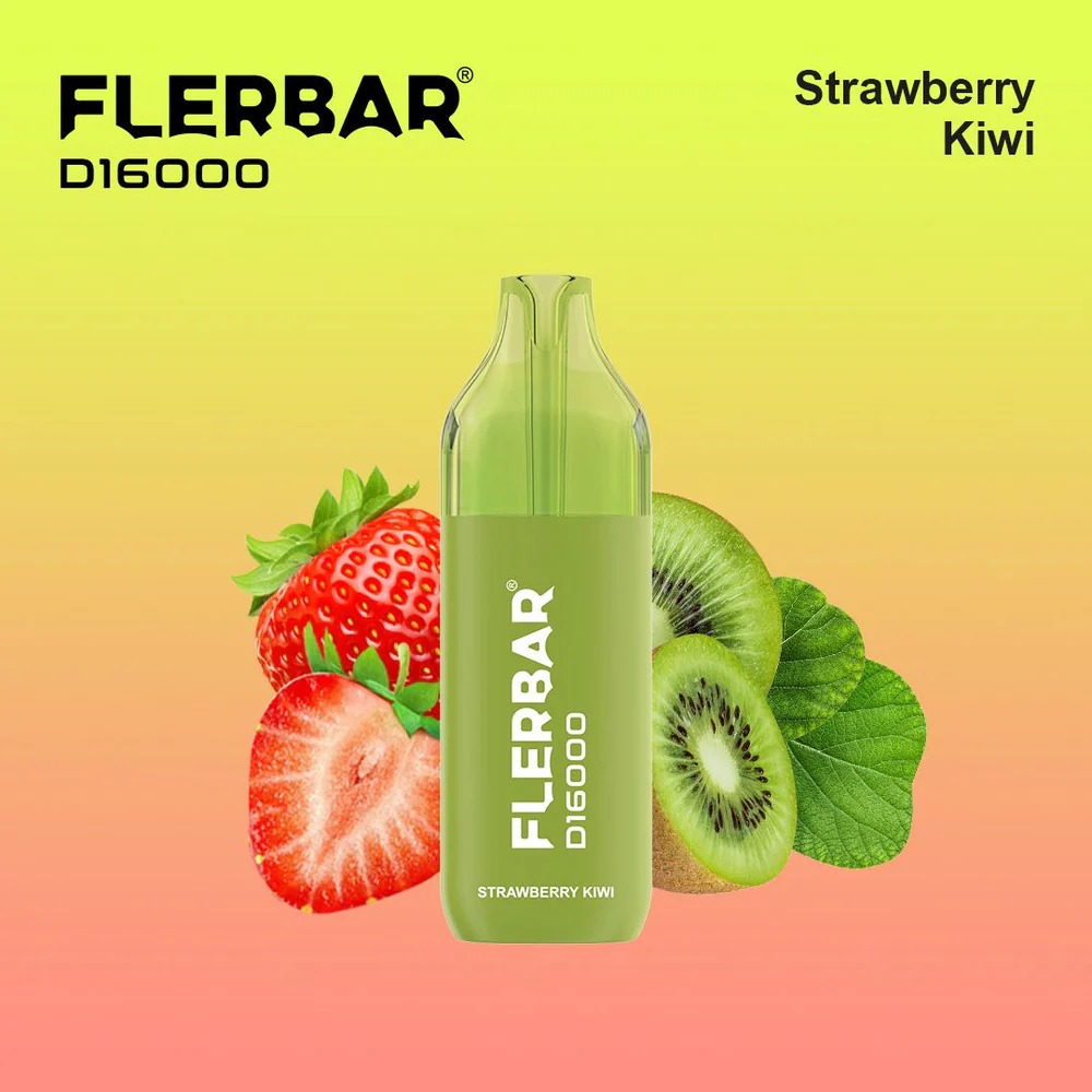 Flerbar D16000 Strawberry Kiwi Flerbar D16000 Strawberry Kiwi