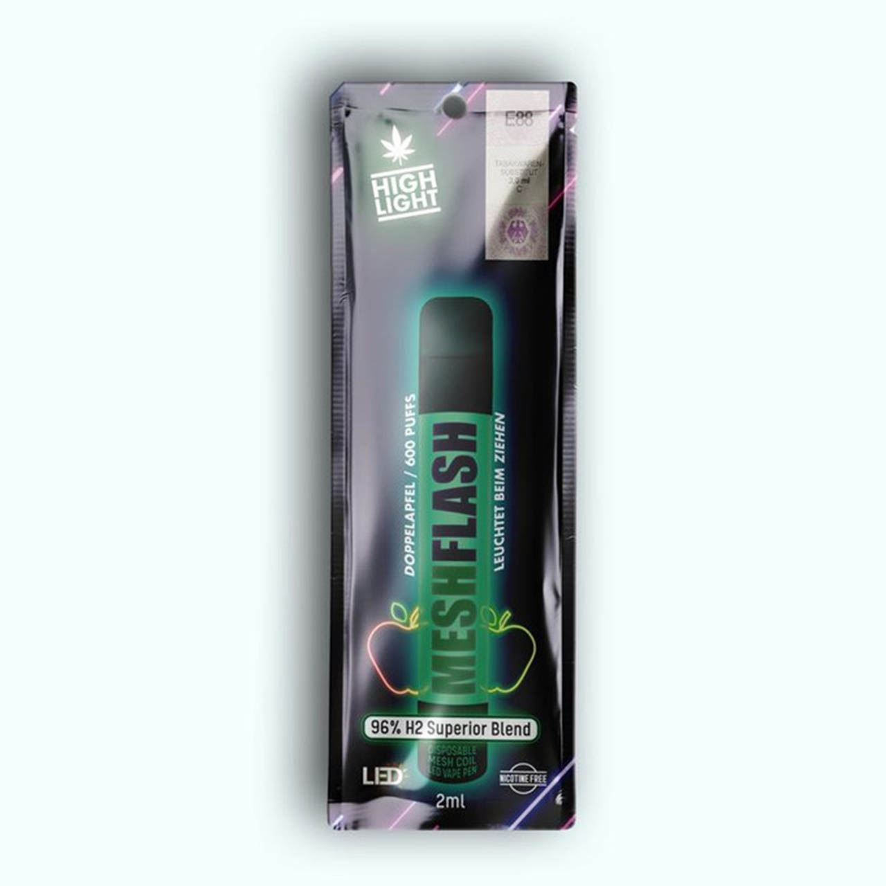 Mesh Flash H2 Superior Vape 2ml Doppelapfel Mesh Flash H2 Superior Vape 2ml Doppelapfel