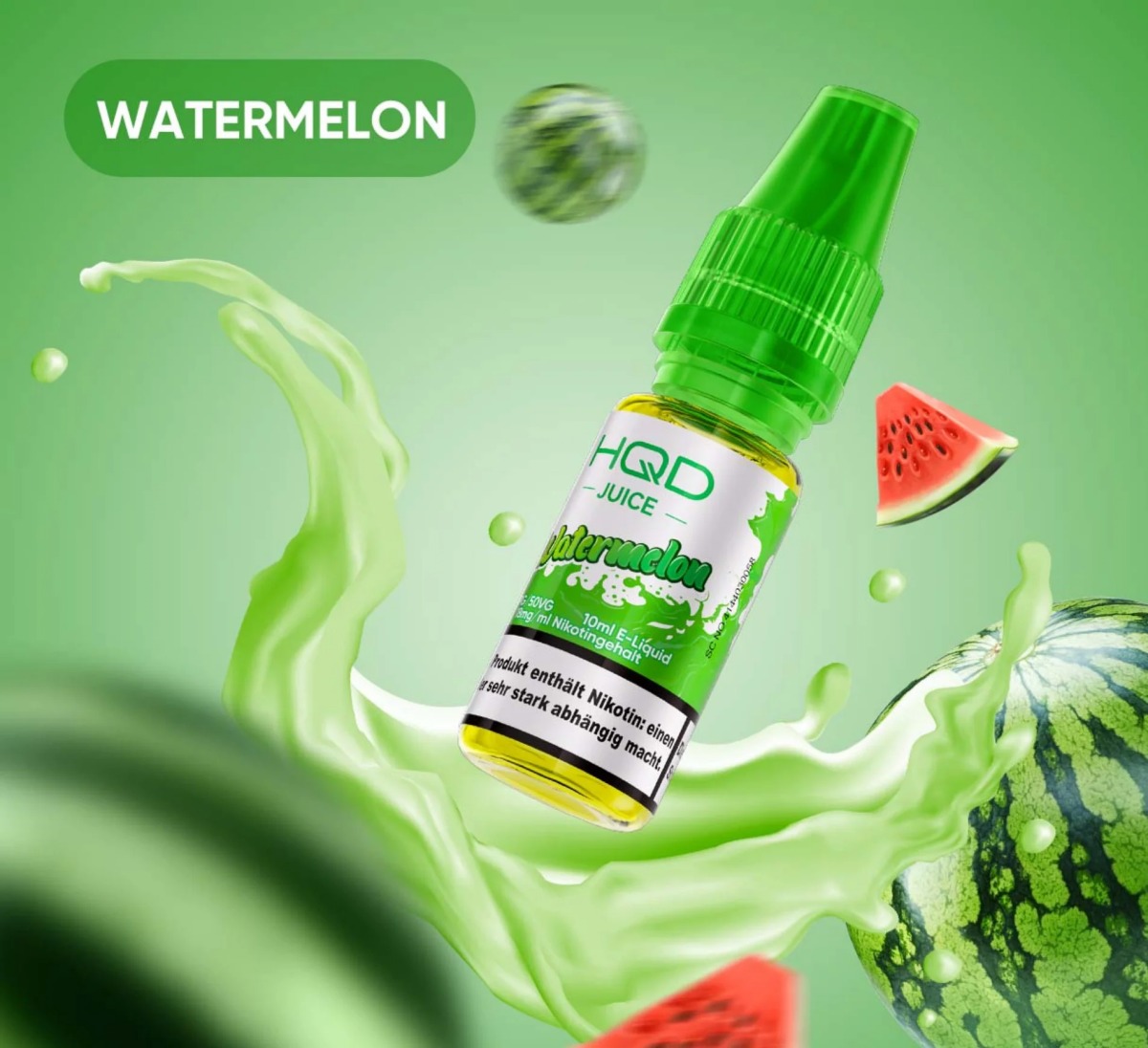 HQD Juice Liquid Watermelon 10ml 18mg HQD Juice Liquid Watermelon 10ml 18mg
