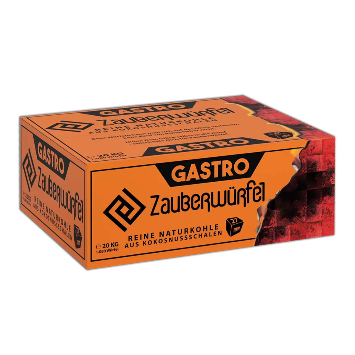 Zauberwürfel Shisha Kohle 27er 20 Kilogramm Zauberwürfel Shisha Kohle 27er 20 Kilogramm