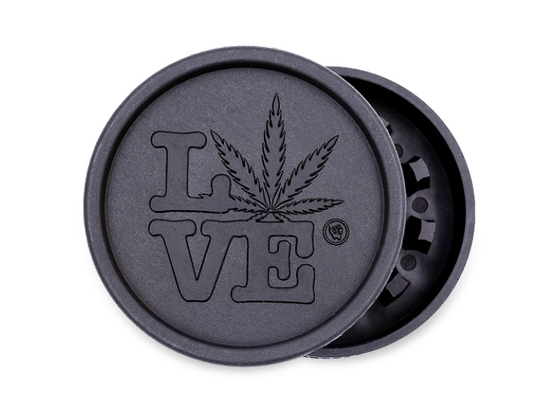 Hemp Grinder 420 Love Schwarz Hemp Grinder 420 Love Schwarz
