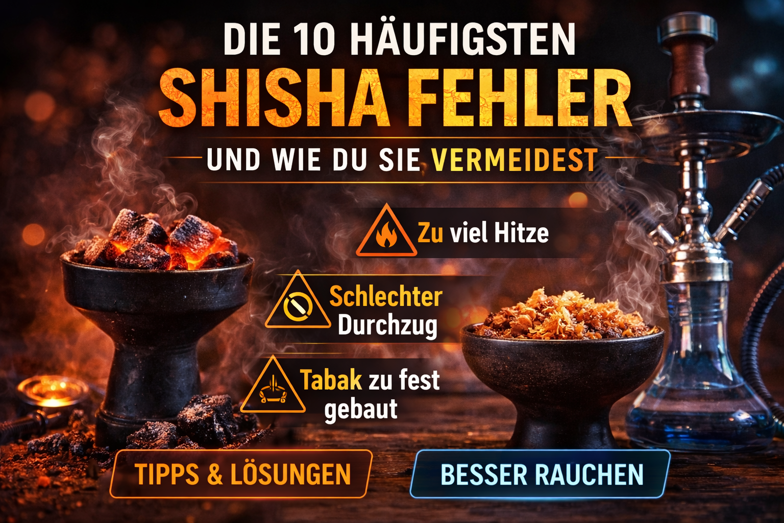 Die häufigsten Shisha Fehler vermeiden