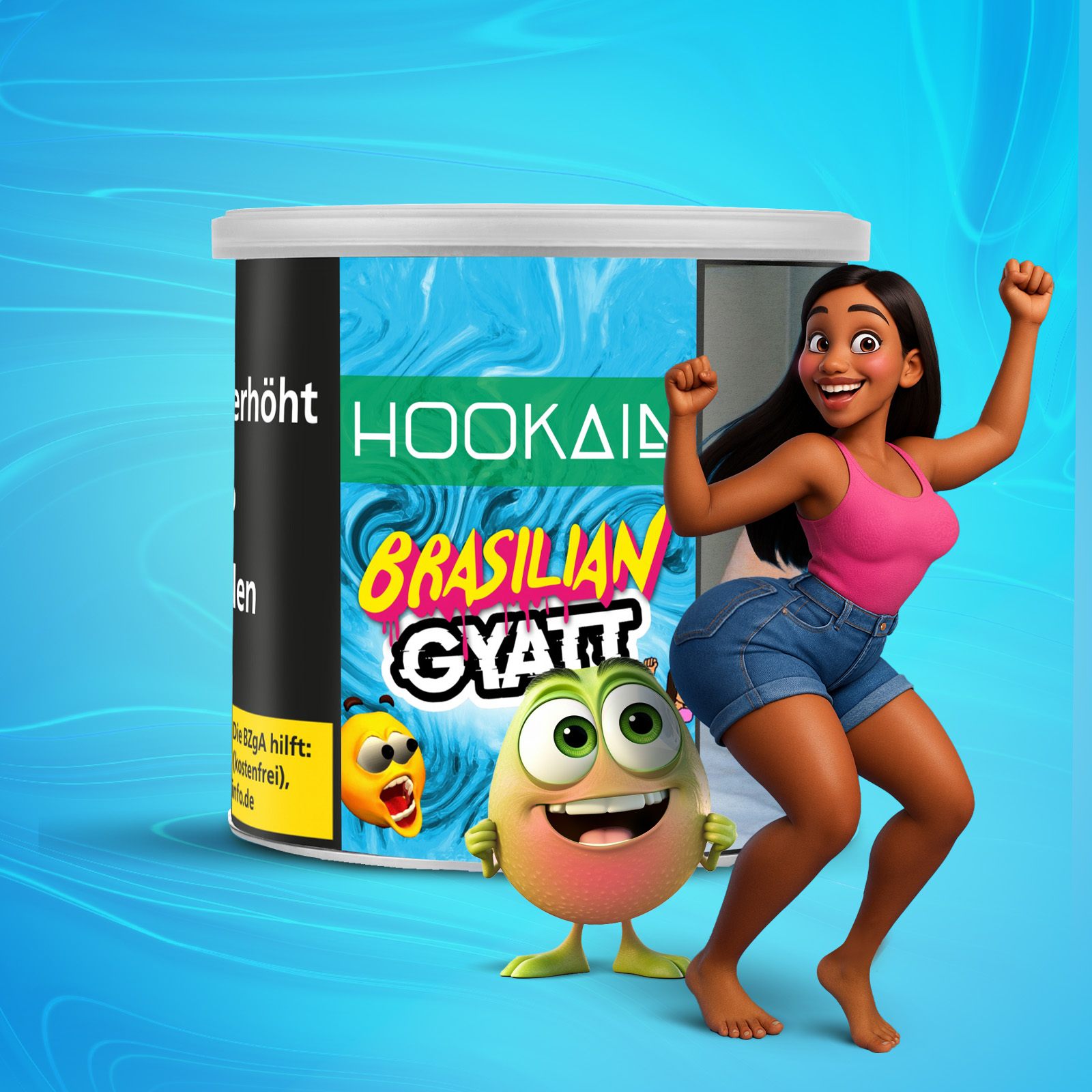Hookain Shisha Tabak - Brazilian Gyatt 200g 