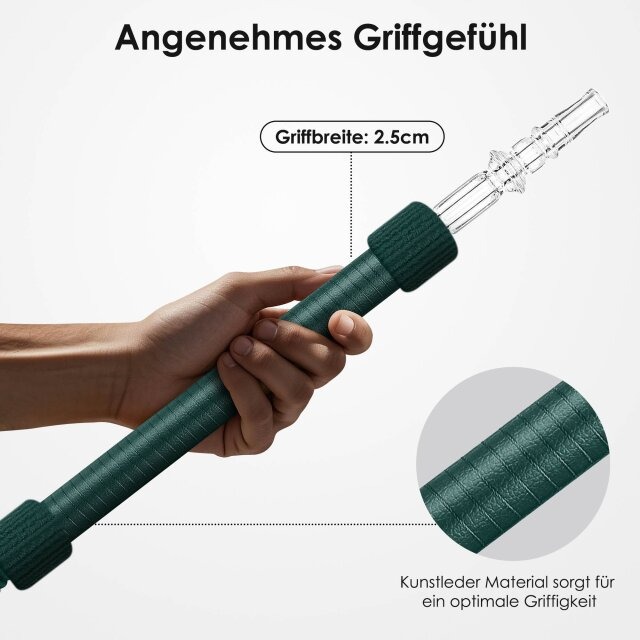 Luna Shisha Tradi Schlauch Kunstleder Dunkelgrün Griff Luna Shisha Tradi Schlauch Kunstleder Dunkelgrün Griff
