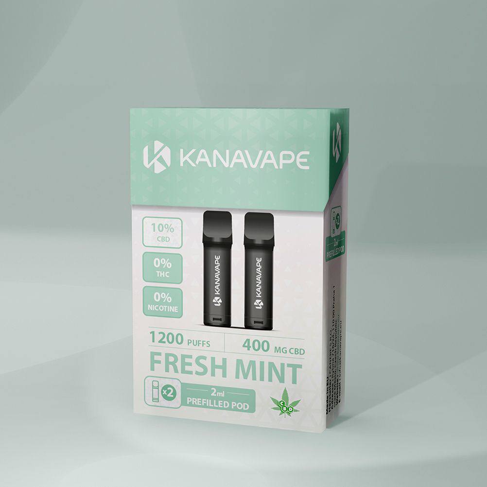 Kanavape CBD Vape Pod - Fresh Mint (2 Pods)