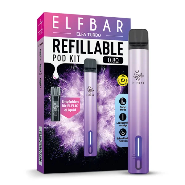 Elfbar - Elfa Turbo Pod Kit - Aurora Purple