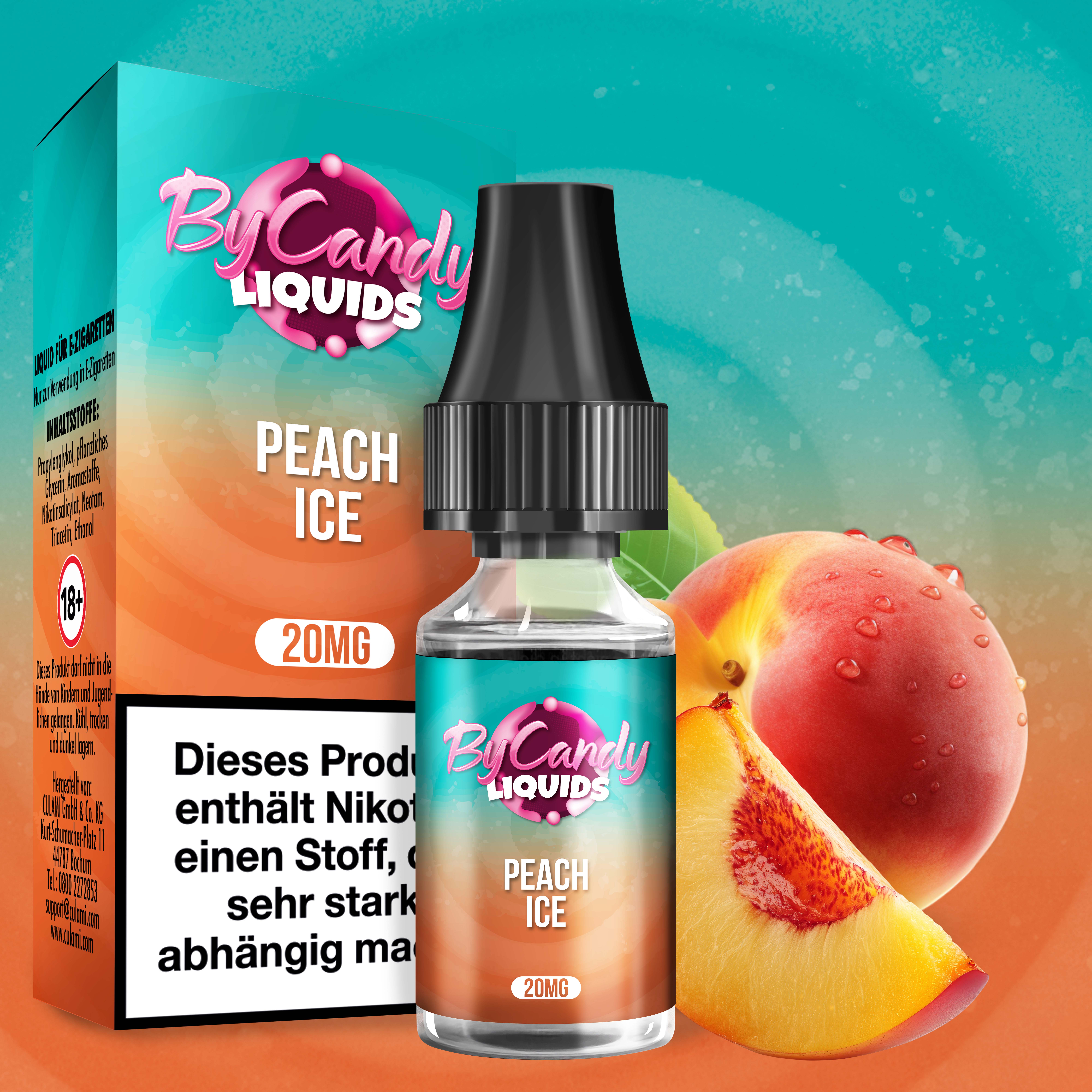 By Candy Liquid Peach Ice 20mg 10ml By Candy Liquid Peach Ice 20mg 10ml