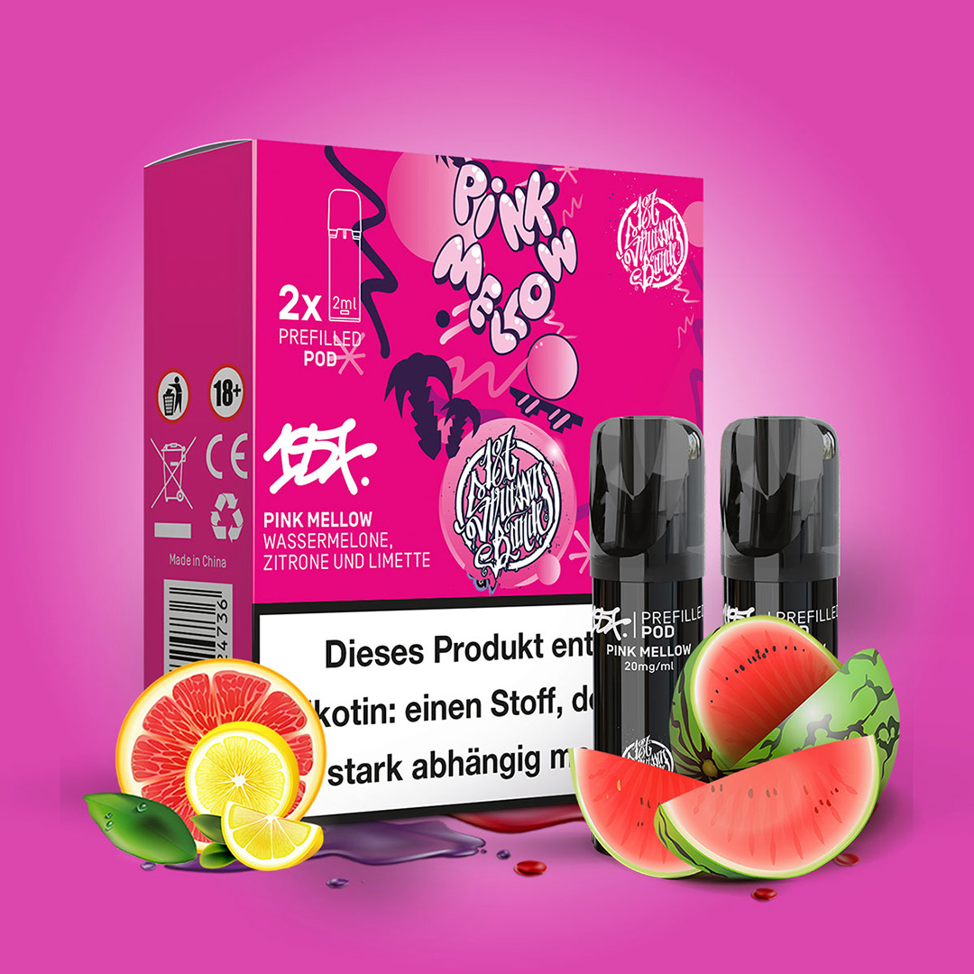 187 Vape Pod Pink Mellow 2er Pack 187 Vape Pod Pink Mellow 2er Pack