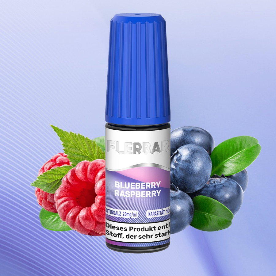 Flerbar - Blueberry Raspberry Nikotinsalz Liquid 10ml | 20mg/ml