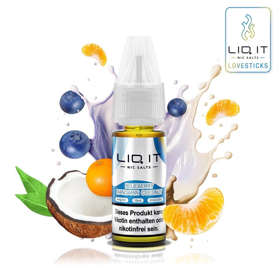 Lovesticks Liq It Liquid Blueberry Mandarin Coconut 10ml Lovesticks Liq It Liquid Blueberry Mandarin Coconut 10ml