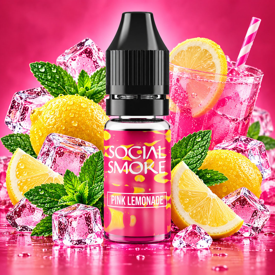 Social Smoke Liquid Pink Lemonade 10ml 20mg Social Smoke Liquid Pink Lemonade 10ml 20mg