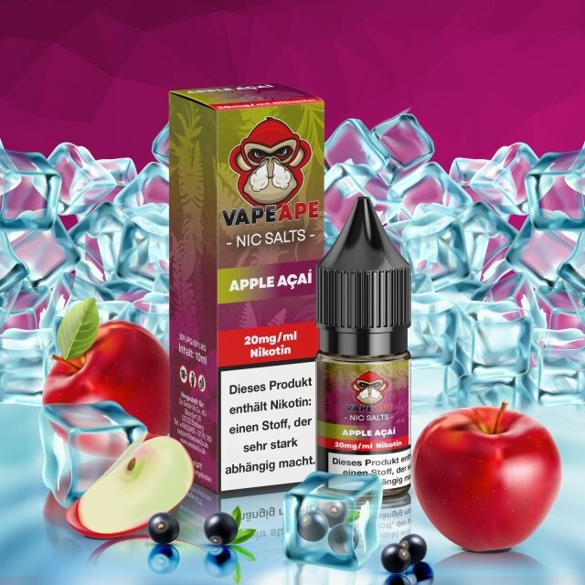 Vapeape Liquid Apple Acai 10ml 20mg Vapeape Liquid Apple Acai 10ml 20mg