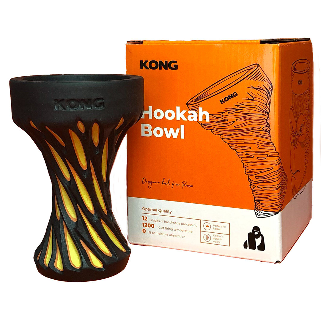 Kong Hookah Shisha Mehrlochkopf Razor Black Kong Hookah Shisha Mehrlochkopf Razor Black