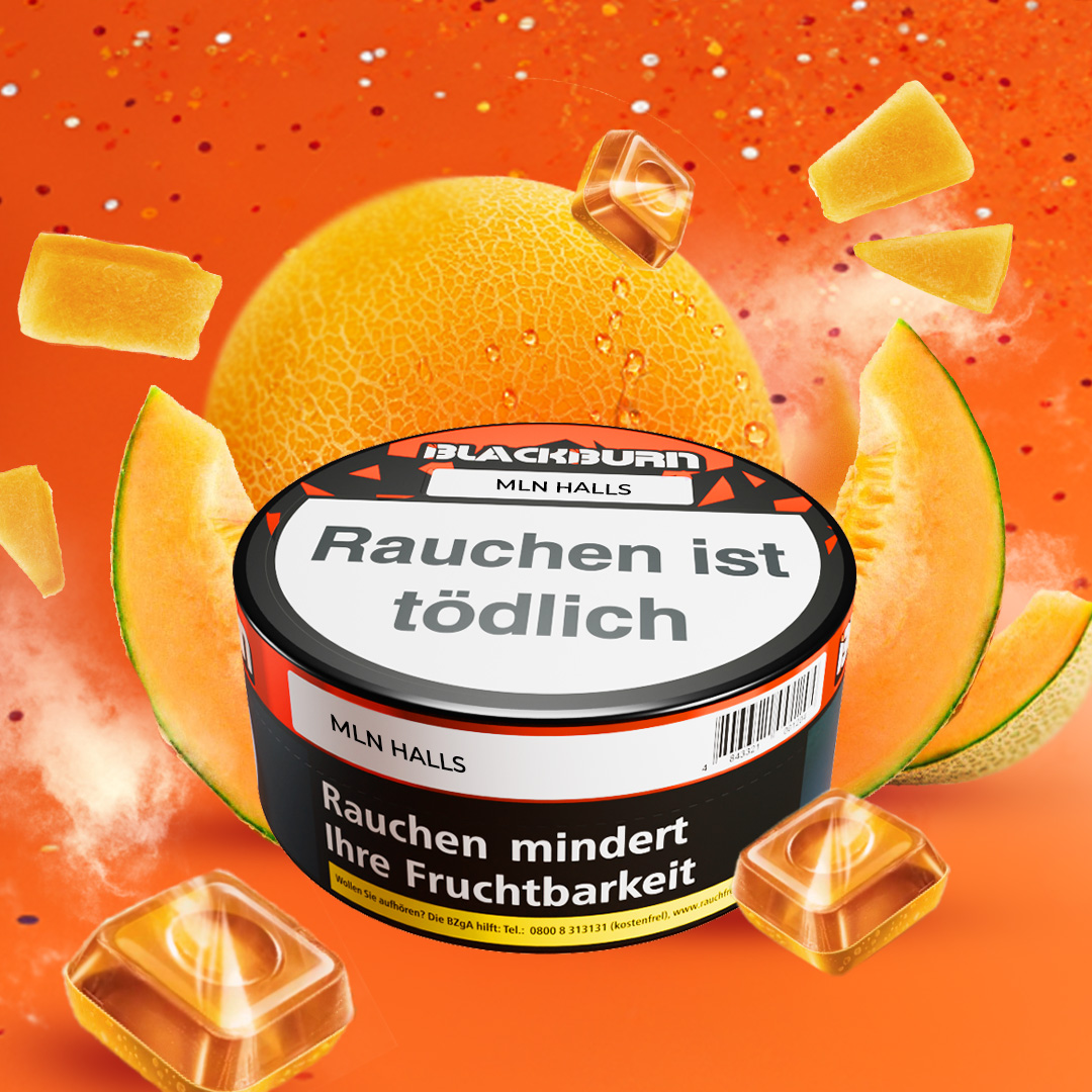 Blackburn Darkblend Shisha Tabak Mln Halls 100g